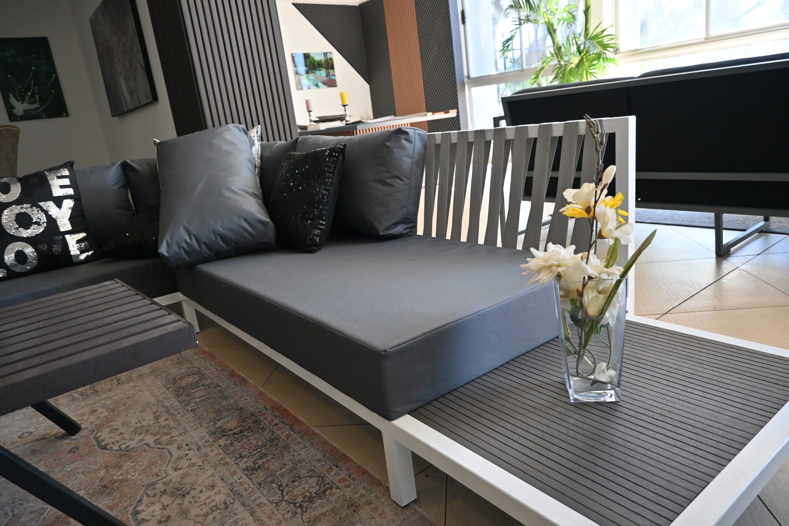 Luxury composite decking installation